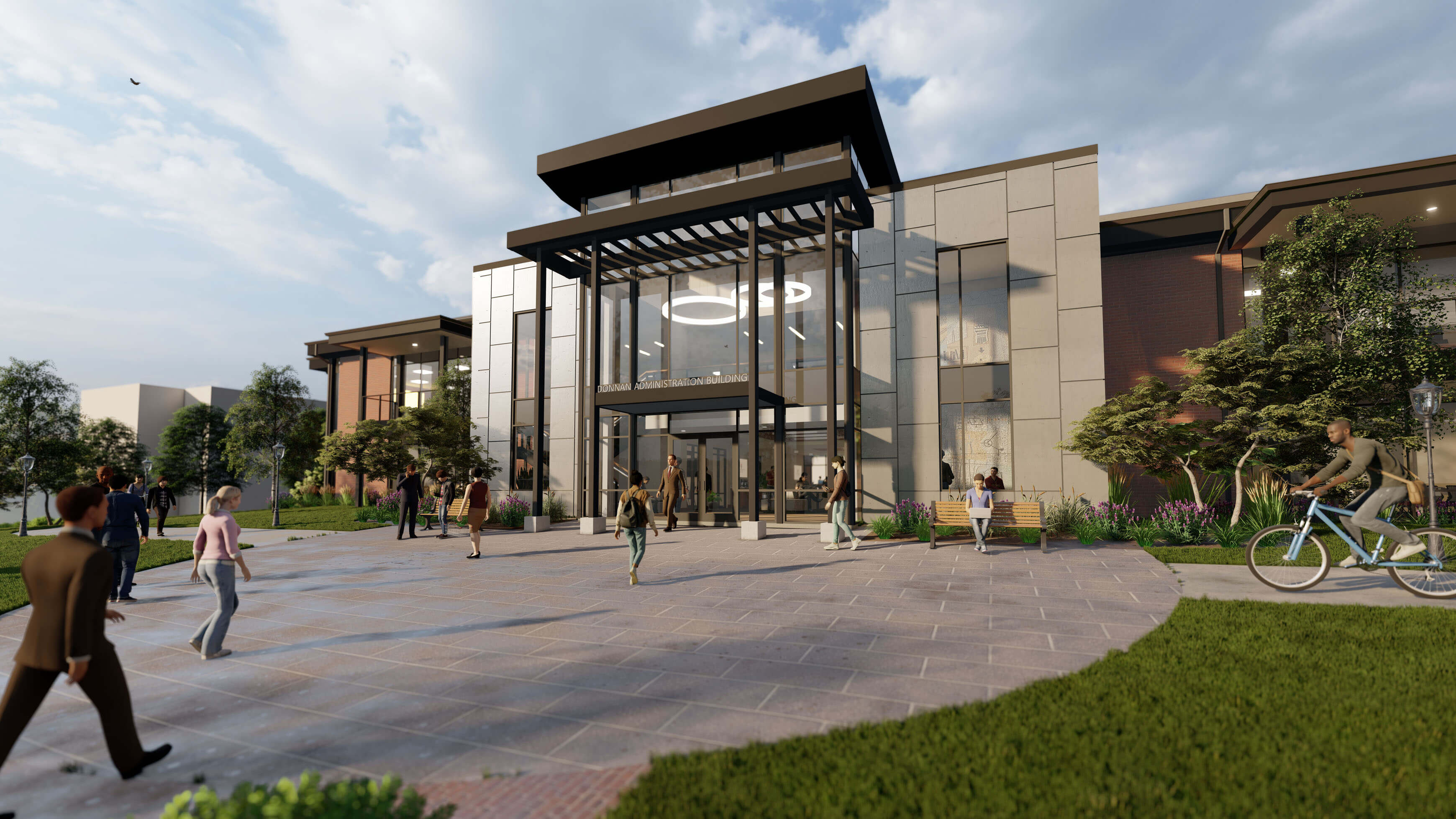 Greenville Office Expansion - Primary Entry Exterior Rendering
